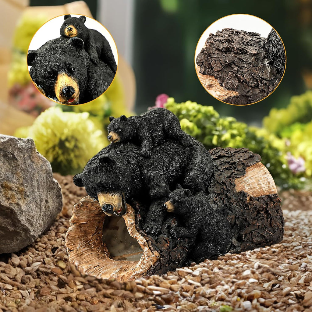 Black Bear Statue Downspout Diverter Splash Block Gutter Splash Guards N189710