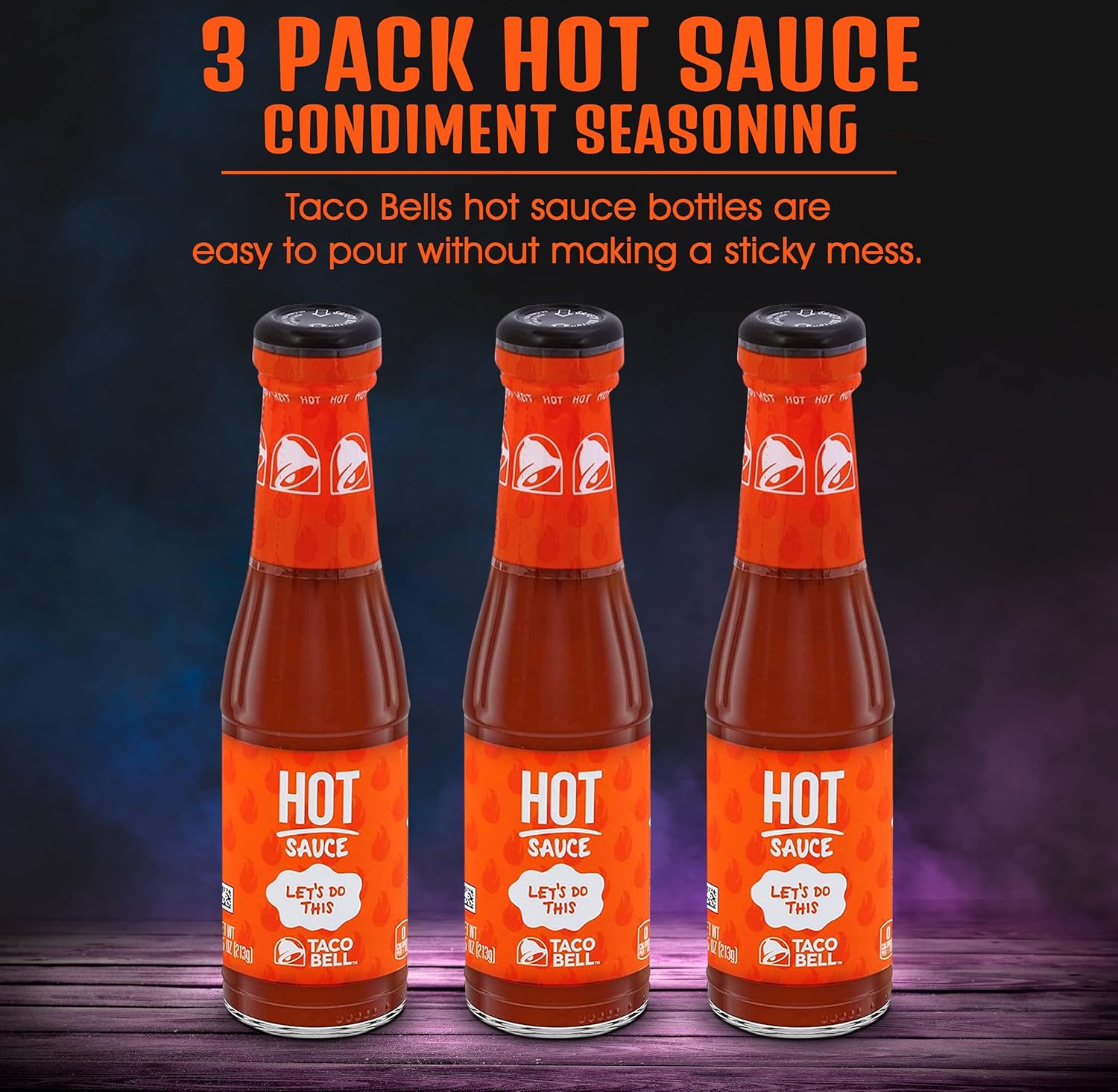 3 Pack Taco Sauce, 7.5 Ounces Each D1727