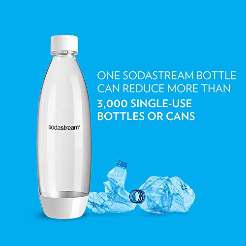 White 1L Carbonating Bottles Twin Pack K79568
