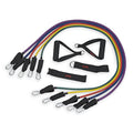 Resistance Band Kit with 5 Exercise Bands, Ankle/Wrist Strap, Padded Handles, Door Anchor, Carry Bag B205