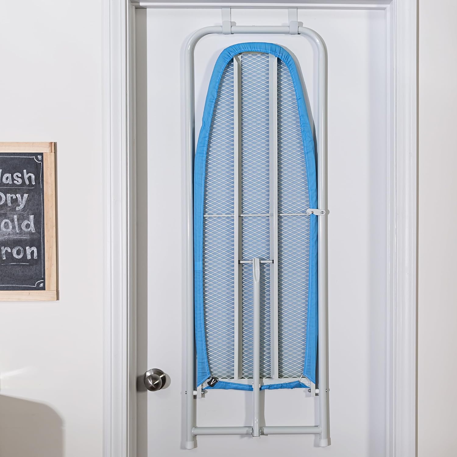 White Door Hanging Ironing Board 47" x 17" M90299