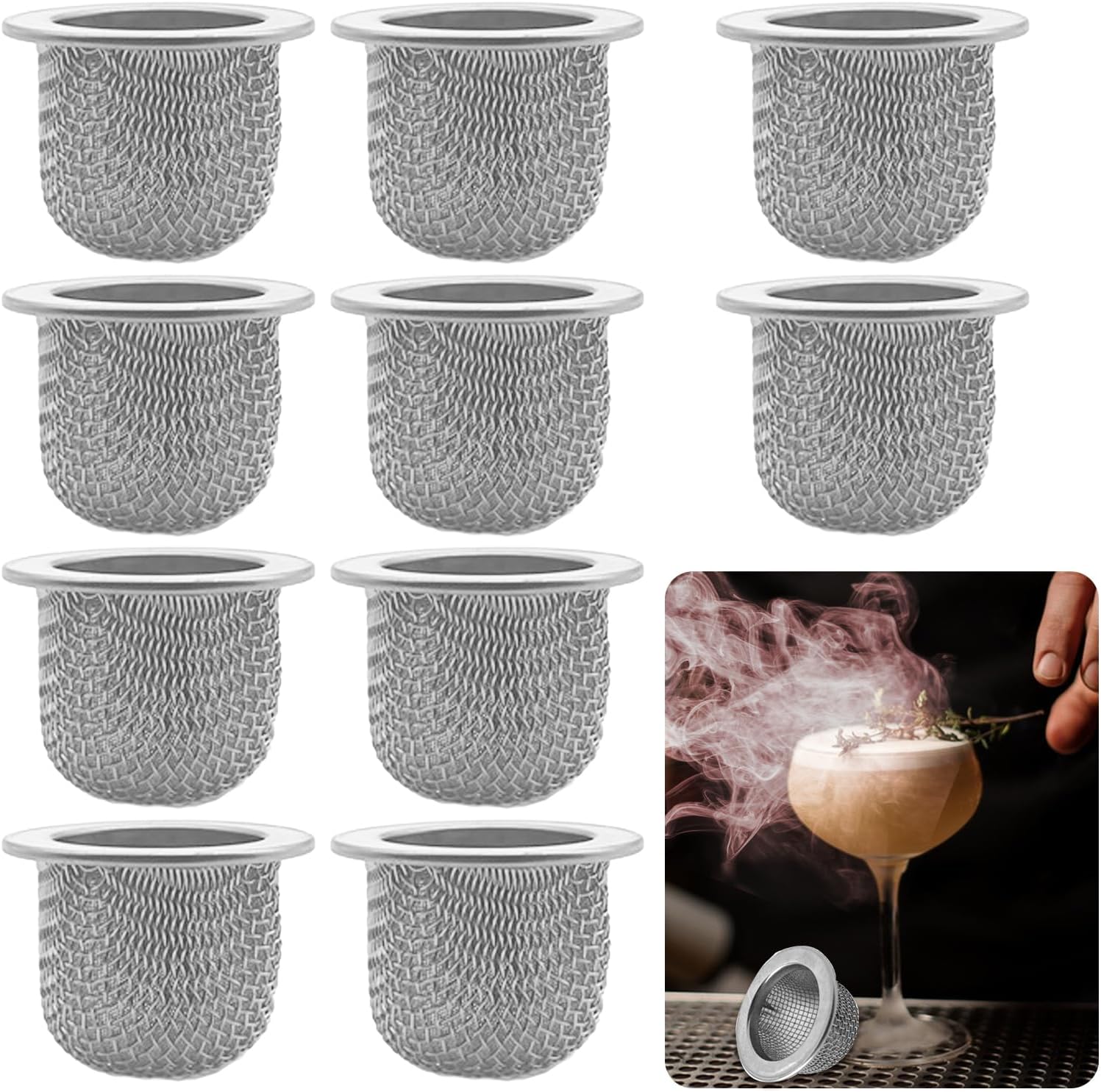 20 Pcs Stainless Steel Mesh Screen Filter Bowl W906488