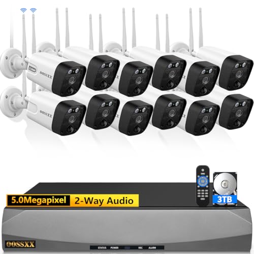 Outdoor Wireless Security Camera System 5.5MP Wi-Fi Video Surveillance DVR System P628129