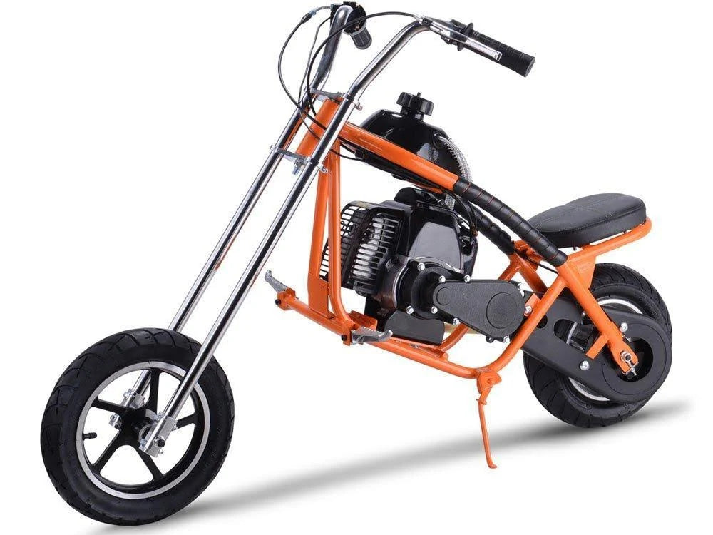 Orange 49cc Gas Mini Chopper M985