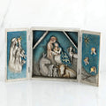 Starry Night Nativity, hand-painted nativity triptych T906