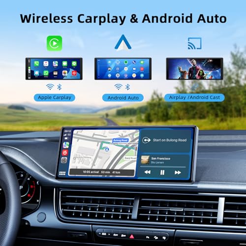 9.26-inch Wireless CarPlay Screen with GPS Navigation, Bluetooth, Touch Screen S875