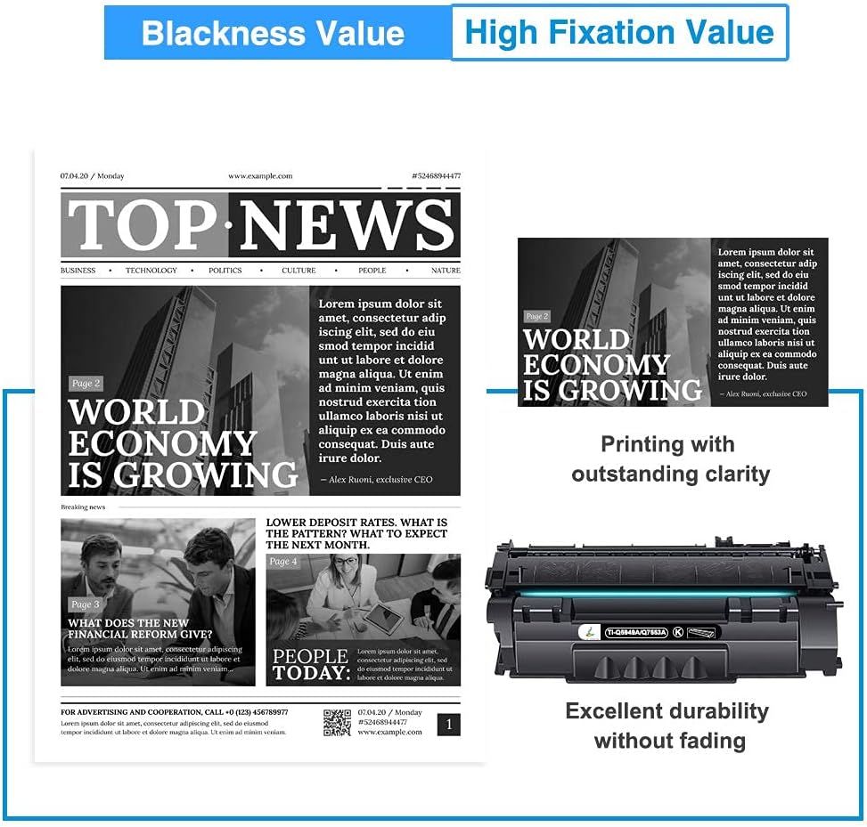 Black 2-Pack Compatible Toner Cartridge T7532