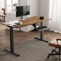 63" Electric Standing Desk with Height Adjustable Keyboard Drawer L6517