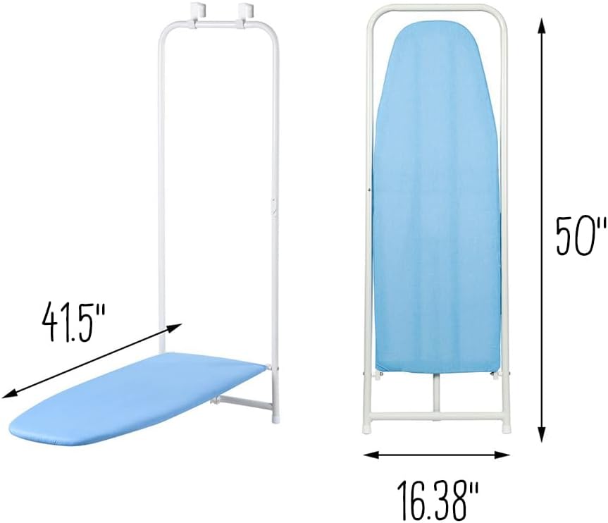 White Door Hanging Ironing Board 47" x 17" M90299