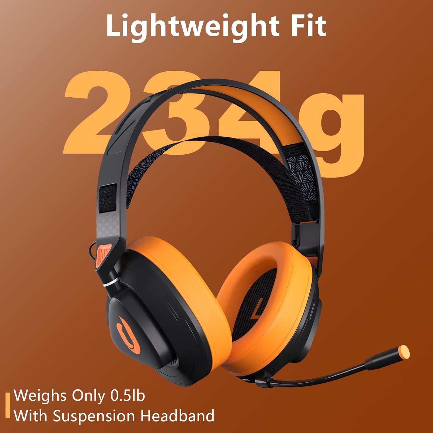 Wireless Gaming Headset with Detachable Mic E3242