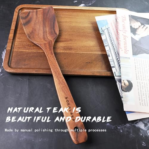 10 Pcs Natural Teak Wooden Kitchen Utensils Set T483