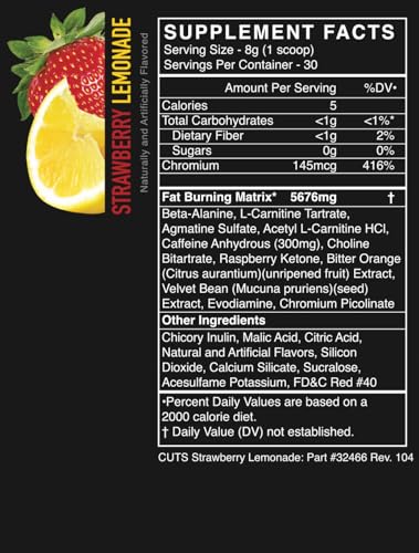 Blue Razz Flavored Pre Workout Powdered Drink Mix, 30 Servings Q3690