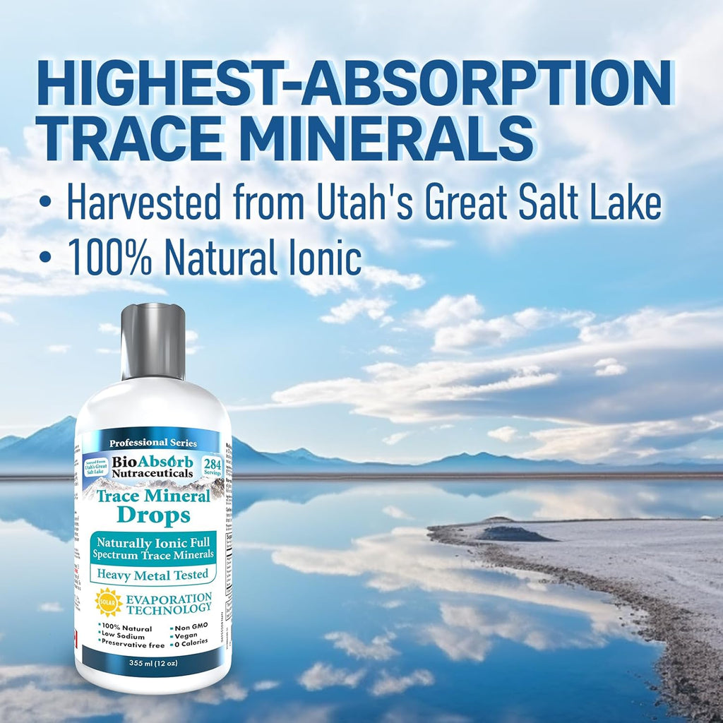 284 Servings Ionic Magnesium Trace Mineral Drops (12 oz) M5261