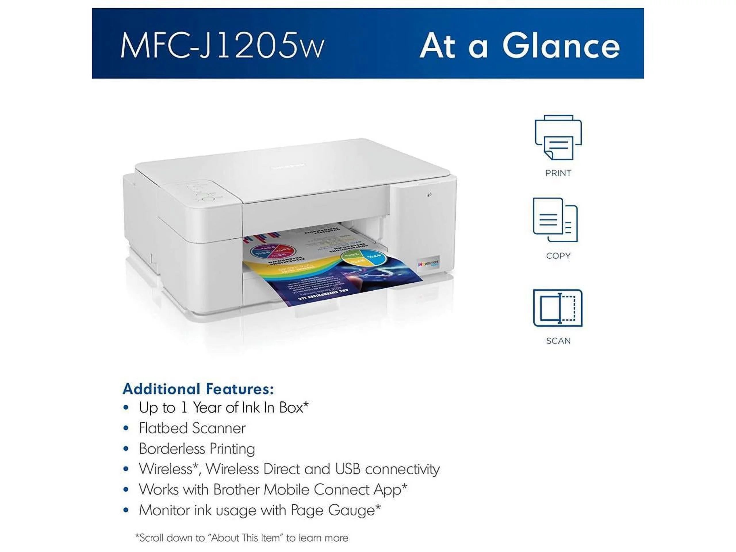 Wireless Multi-Function Color Inkjet Printer V75109
