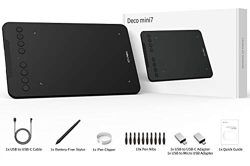 Drawing Tablet 7 x 4 inch with 8192 Levels Pressure 8 Shortcut Keys O847481