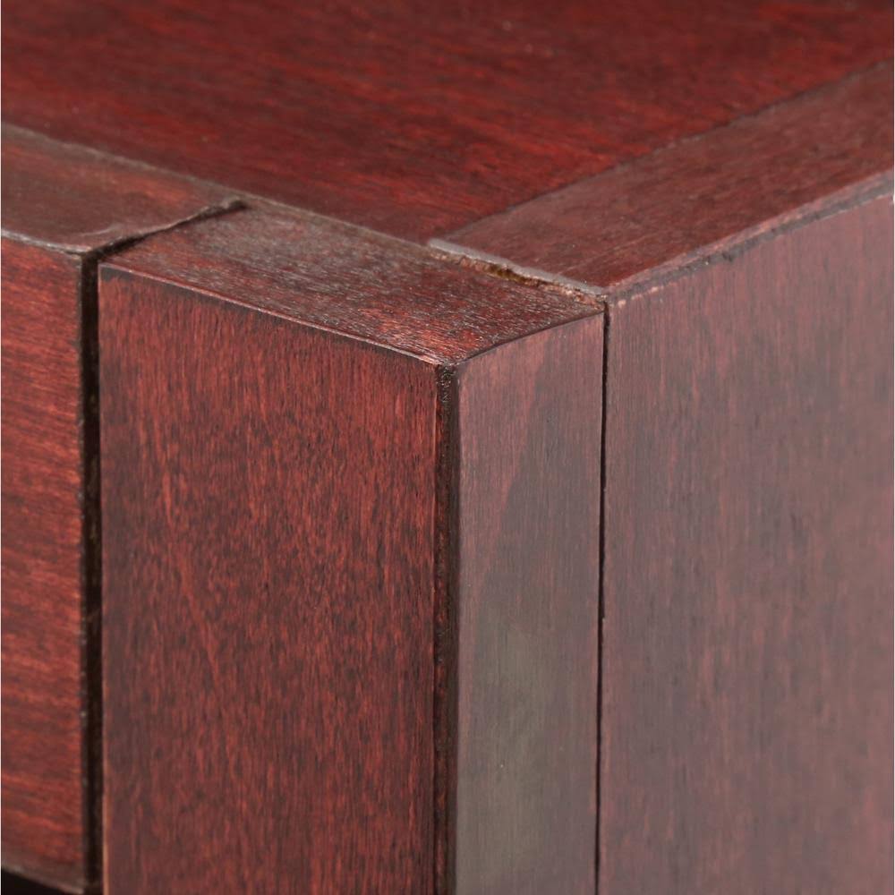 Double Wide Bookcase 6 Shelves Cherry M384963