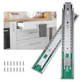 Soft Close Drawer Slides 22 inch Full Extension Ball Bearing Side Mount 100lb Load Capacity U2002