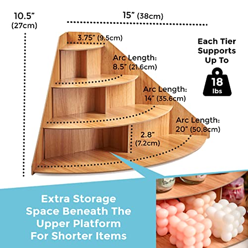 4-Tier Wooden Display Riser I904