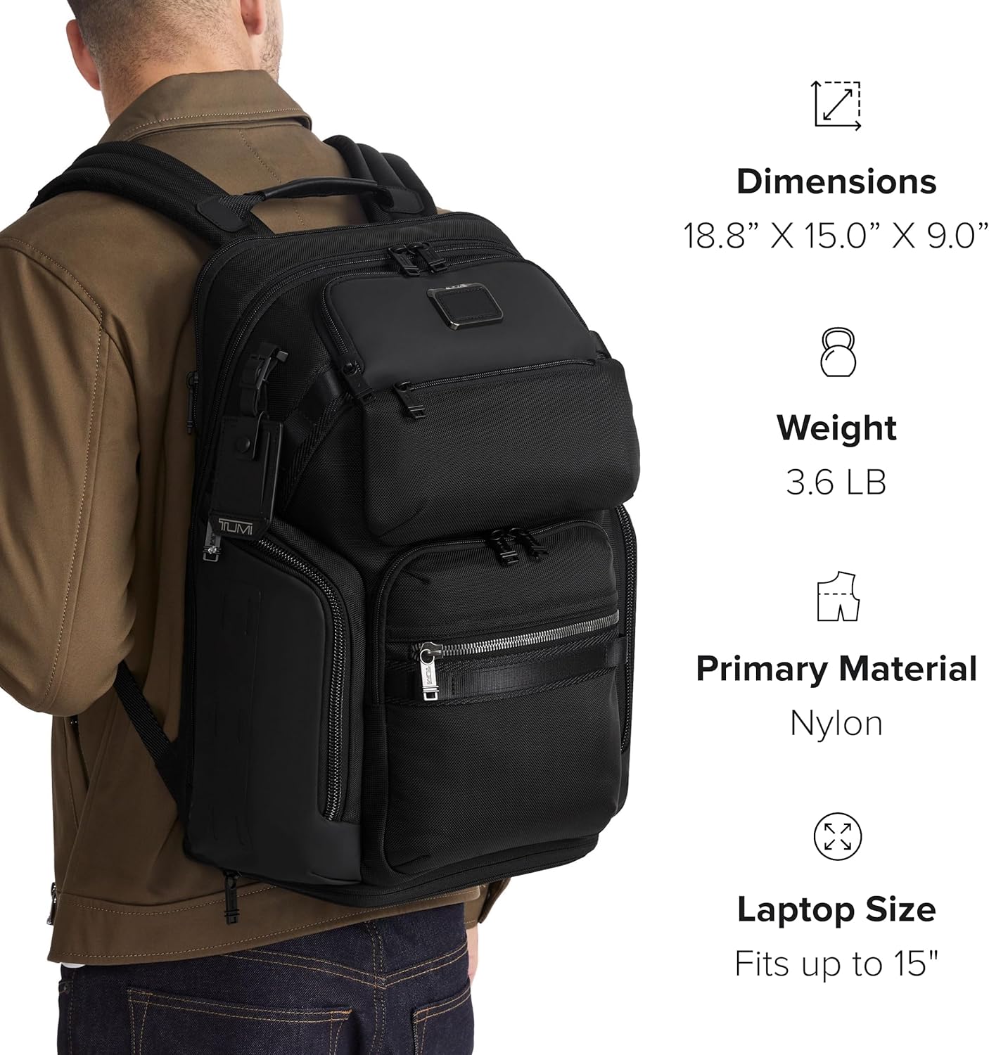 Midnight Navy Khaki Backpack K777
