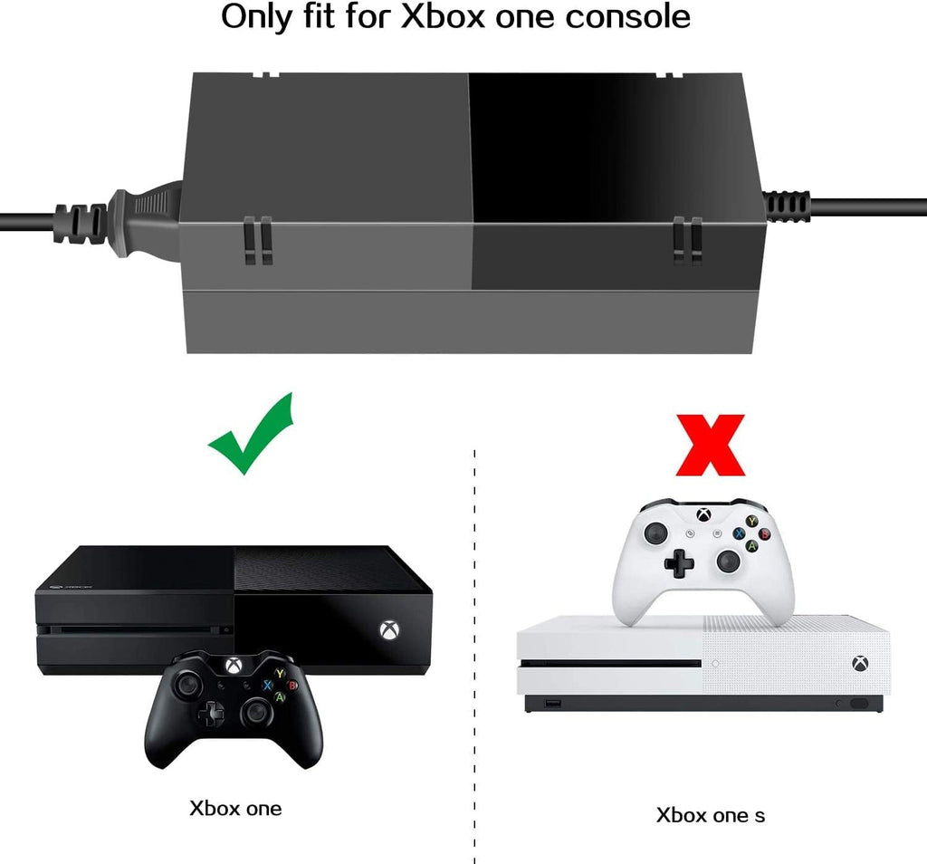 Upgraded Power Supply Brick for Xbox One with AC Adapter Charger Cord 200W K434183