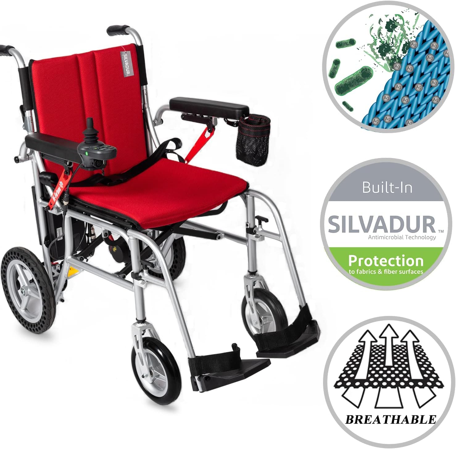 Lightweight Electric Wheelchair 35lbs Foldable Power Wheelchair Q94909