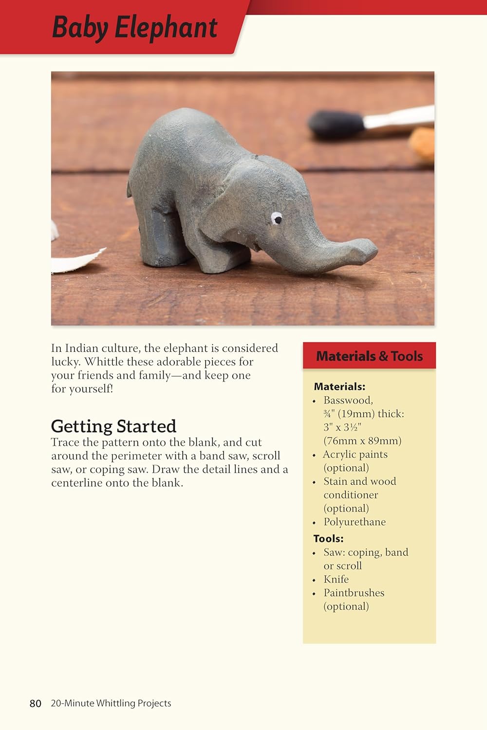 Whittling Projects: Step-by-Step Instructions & Photos to Carve Wood Figures V8631
