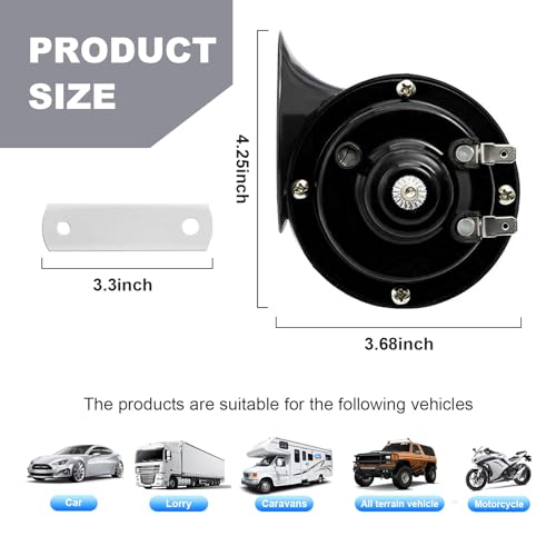 300DB 12V Waterproof Car Air Electric Snail Horn L569