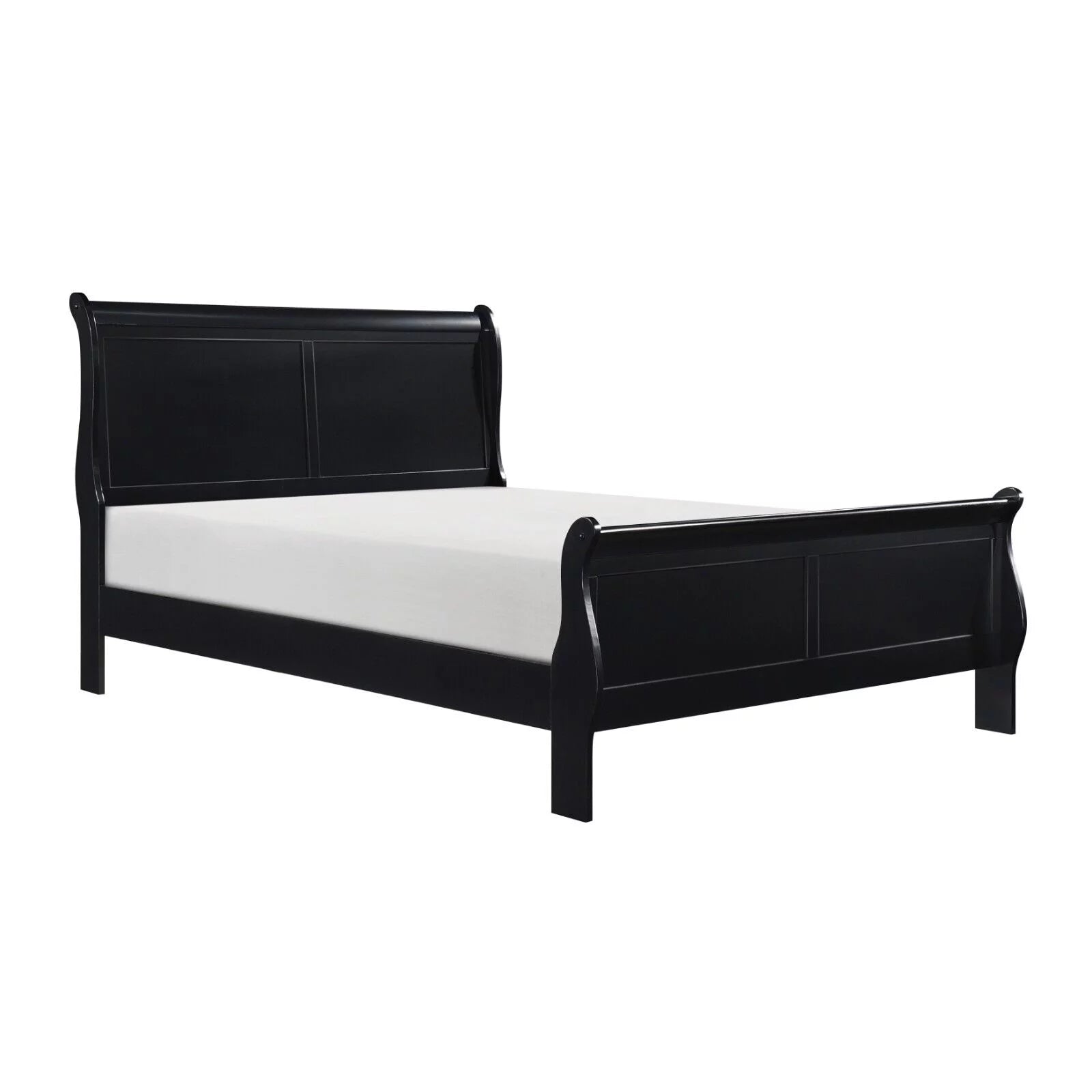 Black Finish 3pc Queen Bed and Nightstands Bedroom Set G83866