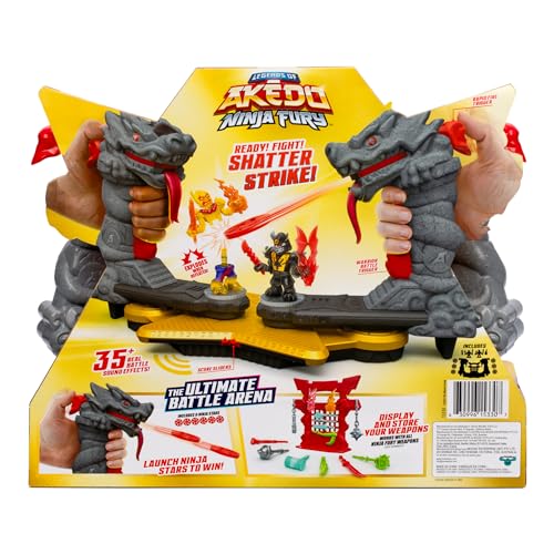 Ninja Star Battle Arena with 2 Exclusive Warriors, Weapons Rack, 6 Ninja Star Discs R74345