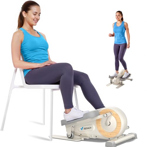 Under Desk Elliptical Machine, Seated Pedal Exerciser with 8 Resistance Levels R672