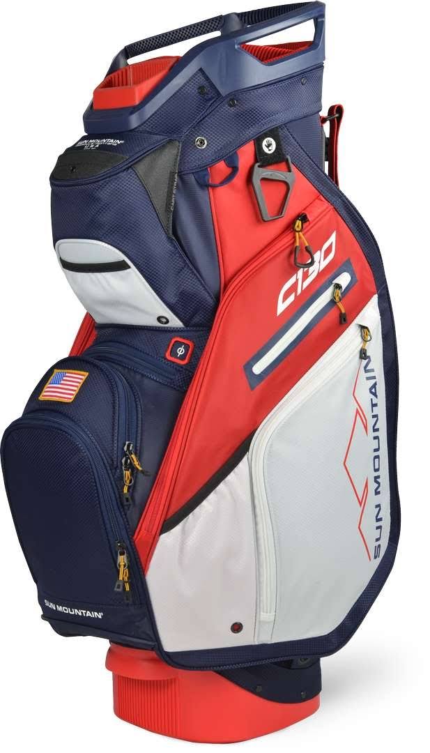 Black Charcoal White Red Cart Bag S857279
