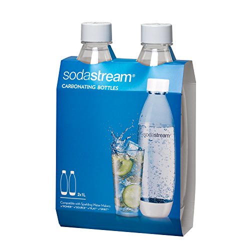 White 1L Carbonating Bottles Twin Pack K79568