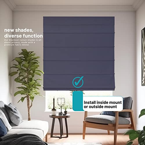 Blackout Roman Window Shade, 33" W X 64" H J524648