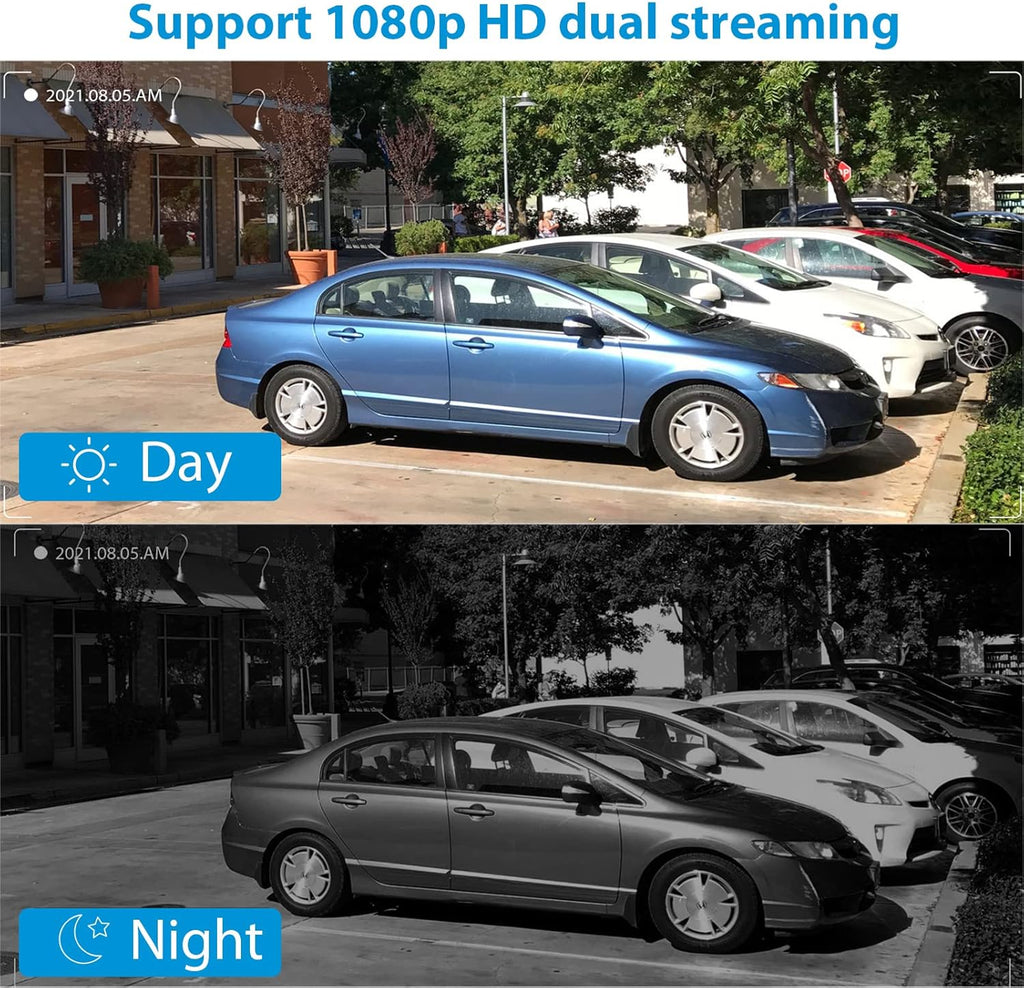 4Pcs Wireless Security Camera System with 1TB Hard Drive Two-Way Audio Night Vision B626249
