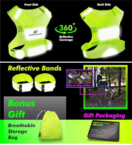 Reflective Vest with 2 Bands & Bag P10766
