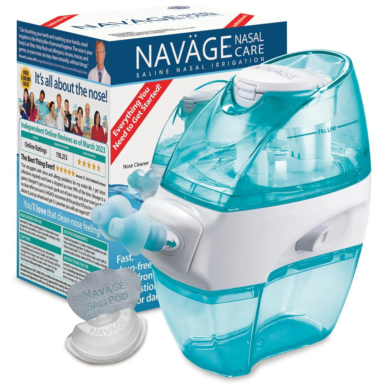 Nasal Care Starter Bundle Nose Cleaner with 30 SaltPods I45725