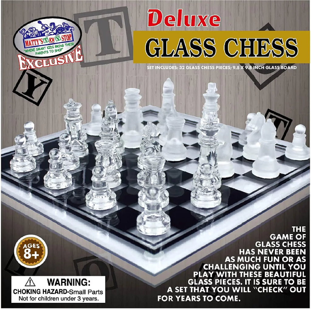 Small Glass Chess Set E9149
