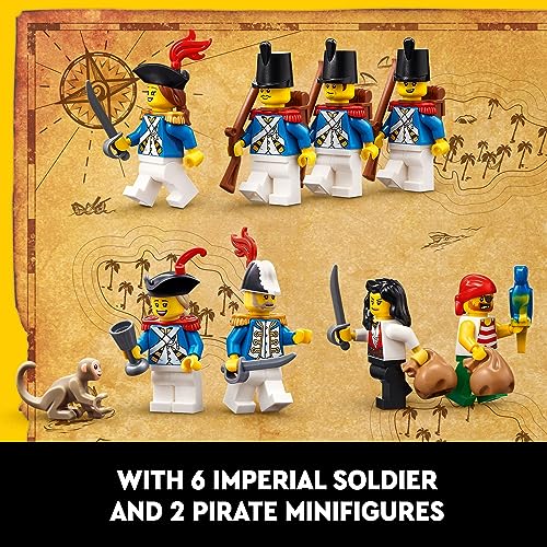 Eldorado Fortress Building Kit with Pirate Ship and 8 Minifigures D33685