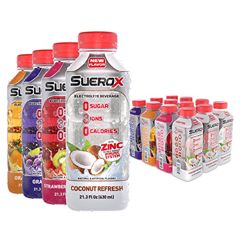 Zero Sugar Electrolyte Drink, 21.3 Fl Oz, 12 Count D814287