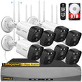 Outdoor Wireless Security Camera System 5.5MP Wi-Fi Video Surveillance DVR System P628129