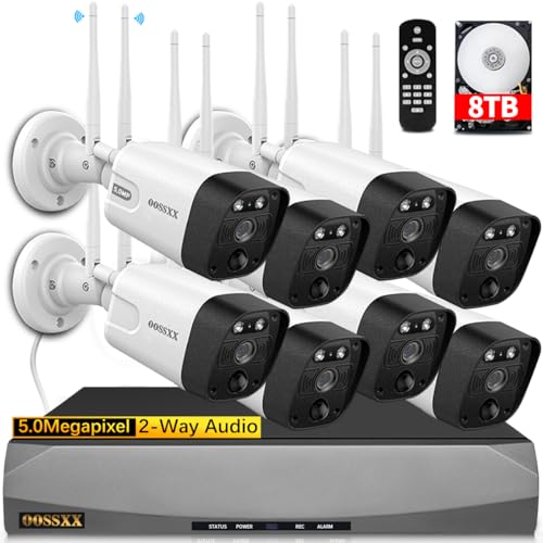 Outdoor Wireless Security Camera System 5.5MP Wi-Fi Video Surveillance DVR System P628129
