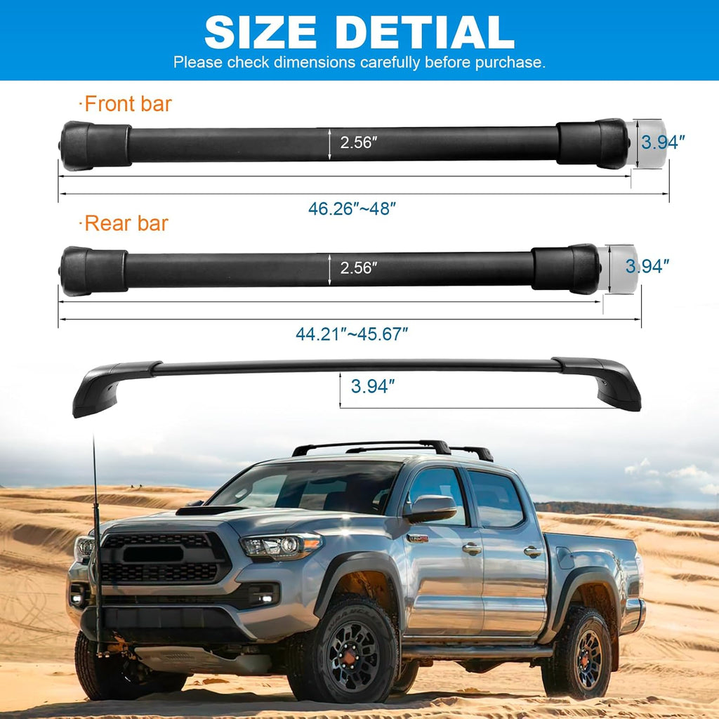 Heavy Duty Lockable Aluminum Black Roof Rack Cross Bars H328