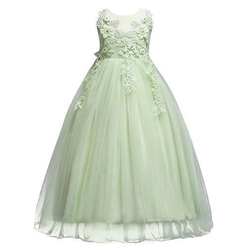 Big Girls Tulle Dresses Floor Length Ball Gown T862