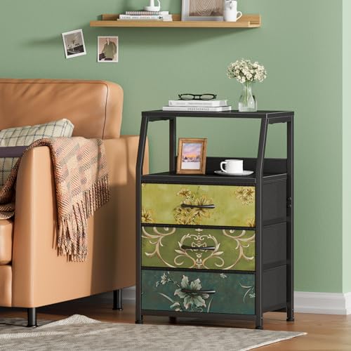 White 5 Drawer Fabric Dresser with Steel Frame B223903