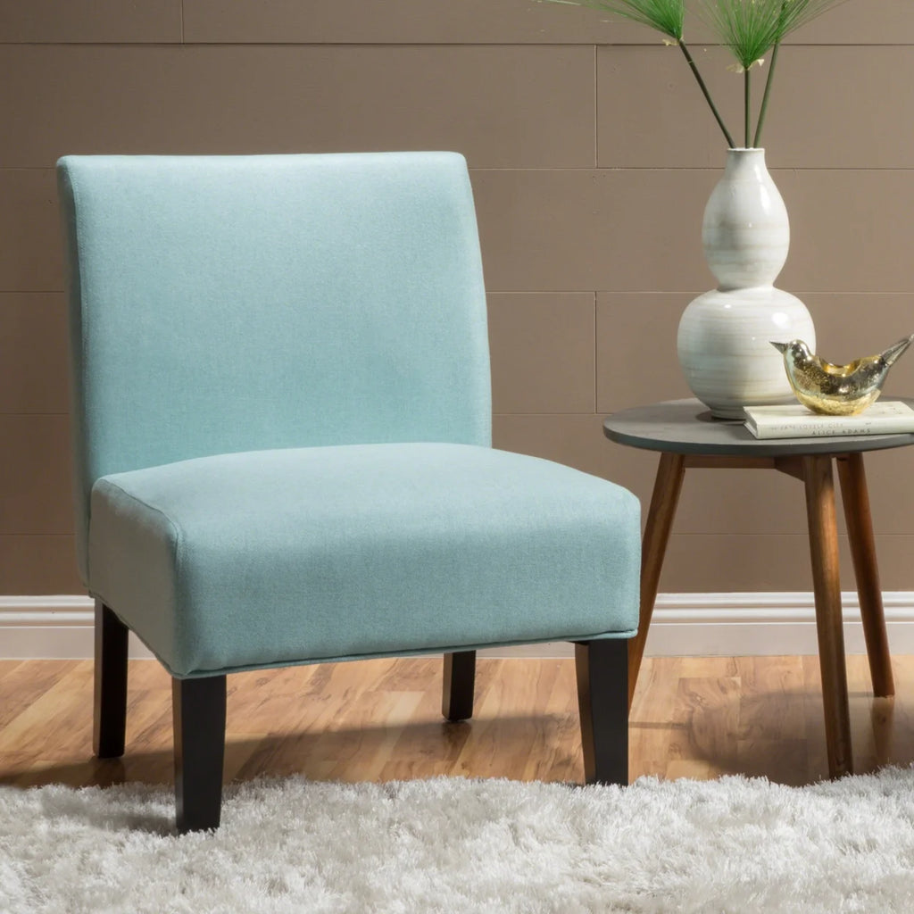 Gray Fabric Slipper Accent Chair G96053