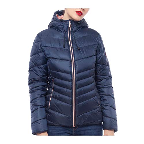 Lightweight Water-Resistant Hooded Puffer Jacket T35156