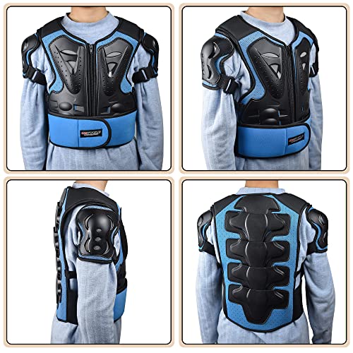 Kids Motorcycle Armor Suit Dirt Bike Chest Protector with Elbow Knee Pads Guards N9476