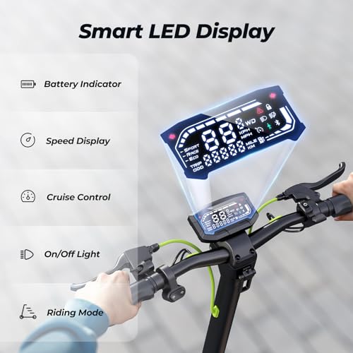 Electric Scooter with 10" Pneumatic Tires, Folding E Scooter S6337
