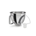 3.5-Quart Polished Stainless Steel Bowl with Flex Edge Beater D413