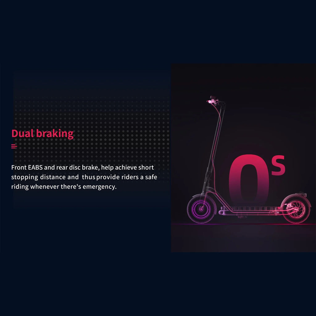 N65 Electric Scooter 500W Motor 10'' Tires Dual-braking K58009